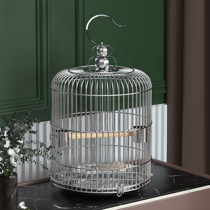 Multi Sizes Stackable Hight End Stainless Steel Bird Cage Wire Mesh Parrot Cage for Hanging