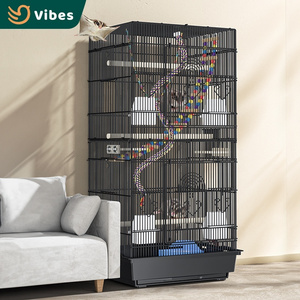 New Arrival Multi-functional Pet Cage Welded Wire Mesh Flat Top Big Bird Cage Sugar Glider Cage