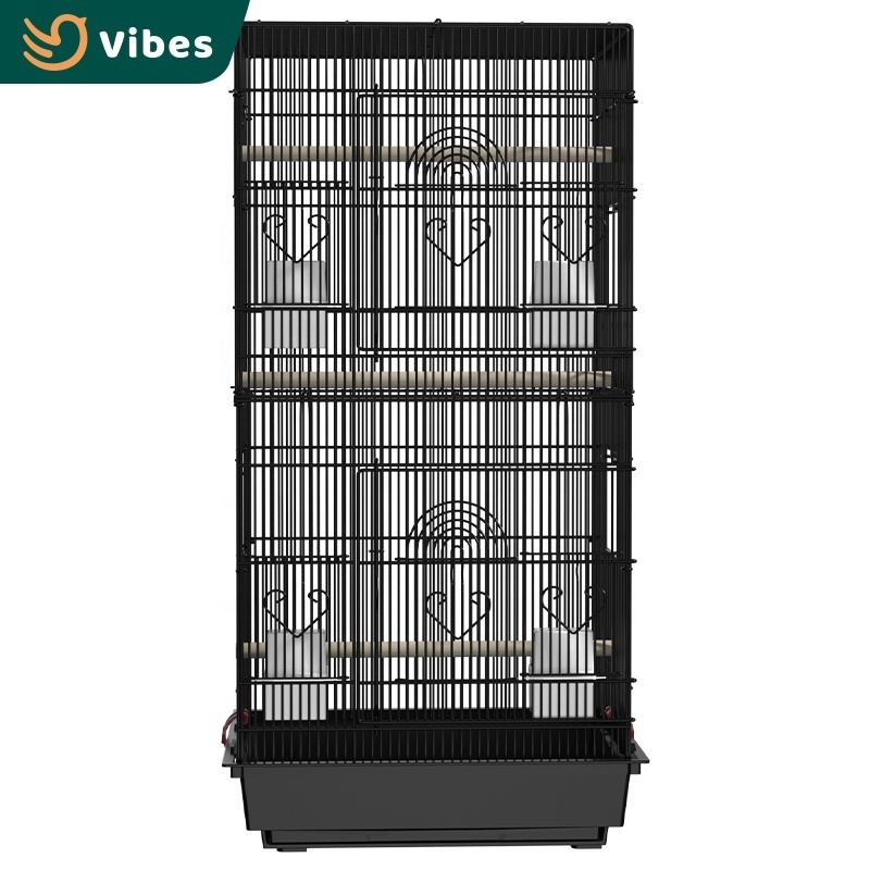 Drop Shipping Extra Large Sugar Glider Breeding Carbon Steel Thickened Cage Metal Wire Large Bird Cage With Rollingstand