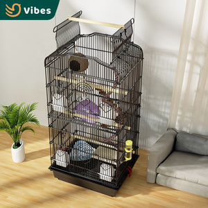 Multi Functions Open Roof Strong Large Metal Bird Cage Sugar Glider Cage Set For Breeding Chinchillas Buy