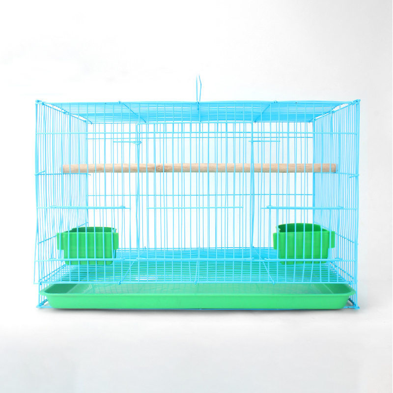 Wholesale pet animal cage foldable metal cheap bird parrot cage breeding square large big iron pigeon budgie cage for canaries