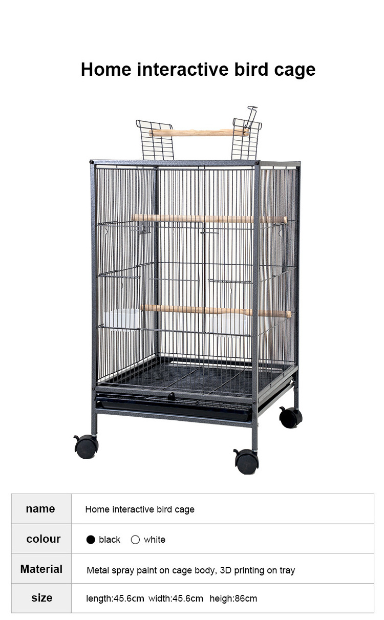 Wholesale pet animal budgie cage for canaries cage bird pigeon bredding importers white oiseaux parrot cages of birds house home