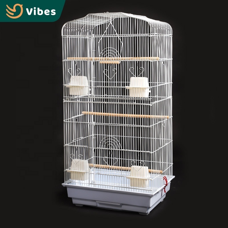 Wholesale pet animal budgie cage for canaries cage bird pigeon bredding importers white oiseaux parrot cages of birds house home