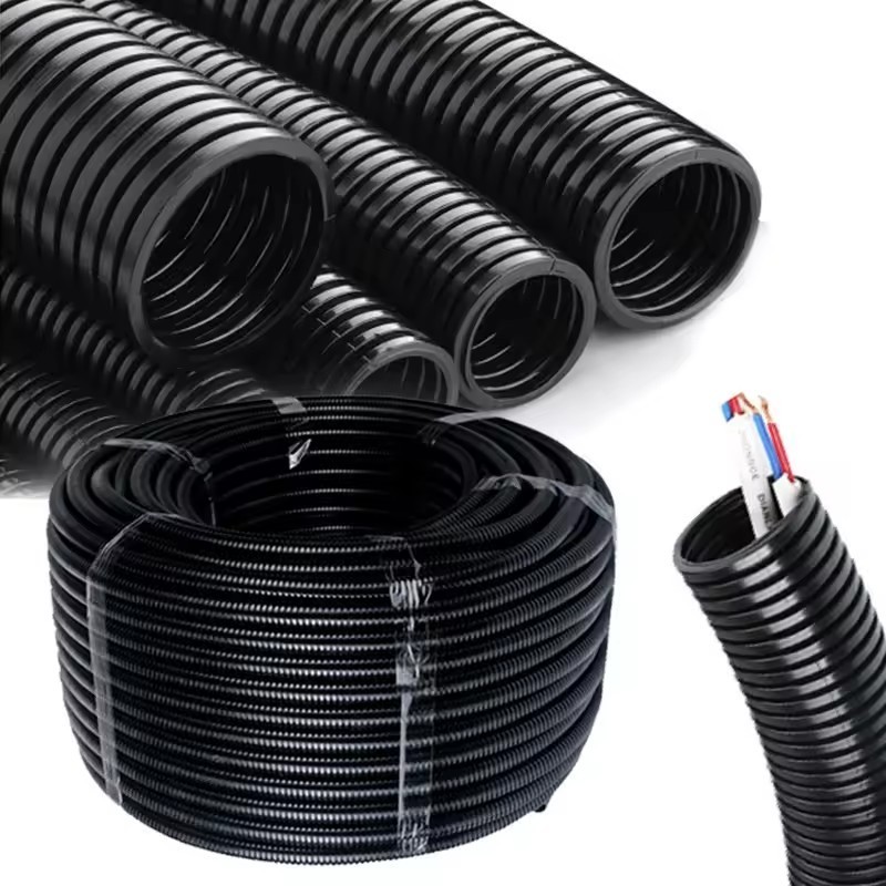 Heat Resistant Corrugated Tube Plastic Pipe PVC Electrical Conduit Flexible Corrugated Pipe