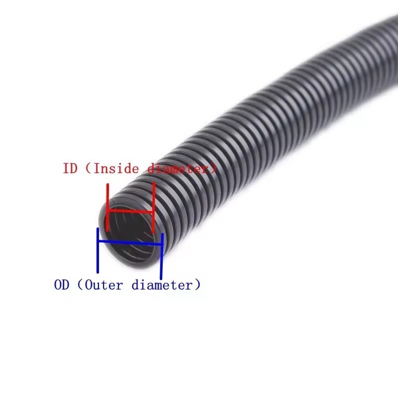 Heat Resistant Corrugated Tube Plastic Pipe PVC Electrical Conduit Flexible Corrugated Pipe