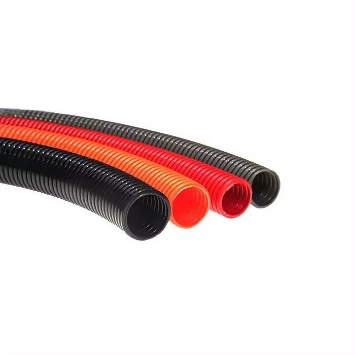 Plastic pipe corrugated tube PP flexible conduit  electric protection hose