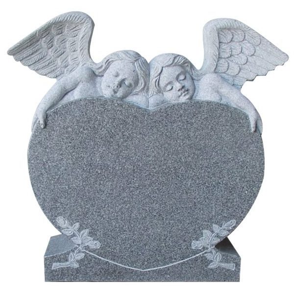 Granite Mini Tombstone And Monument Custom Marble Gray Angel Headstone From China