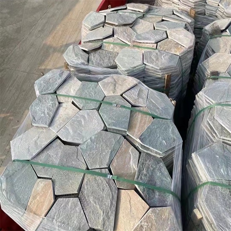 2021 hot selling cheap rustic flagstones stepping stones crazy stone tiles price