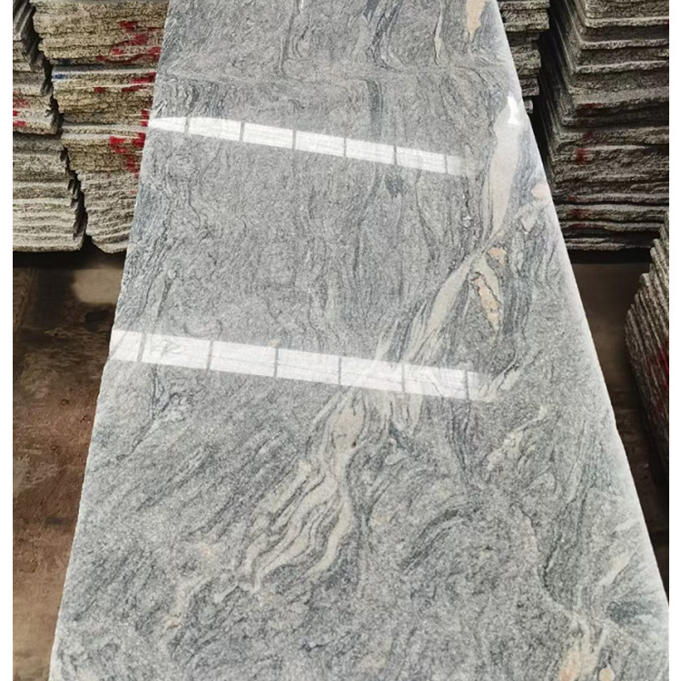 Juparana Dark Grey Sand Ash Grey Granite Tombstone,Juparana Headstone ,China Juparana Granite Tile Price