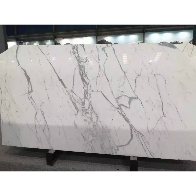 Milky Real And Tile Duna White Vein Calacutta Gold Bench Top Marble, White Marble With Gray Vein