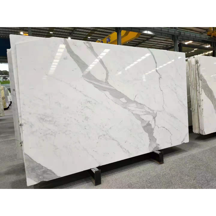 Milky Real And Tile Duna White Vein Calacutta Gold Bench Top Marble, White Marble With Gray Vein