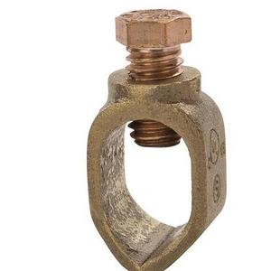 Copper earth rod clamp