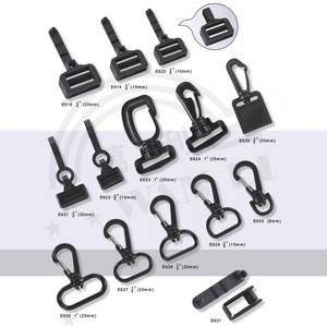 Plastic g hook buckle 15mm 20mm 25mm 30mm 38mm 50mm swivel hooks for bags metal