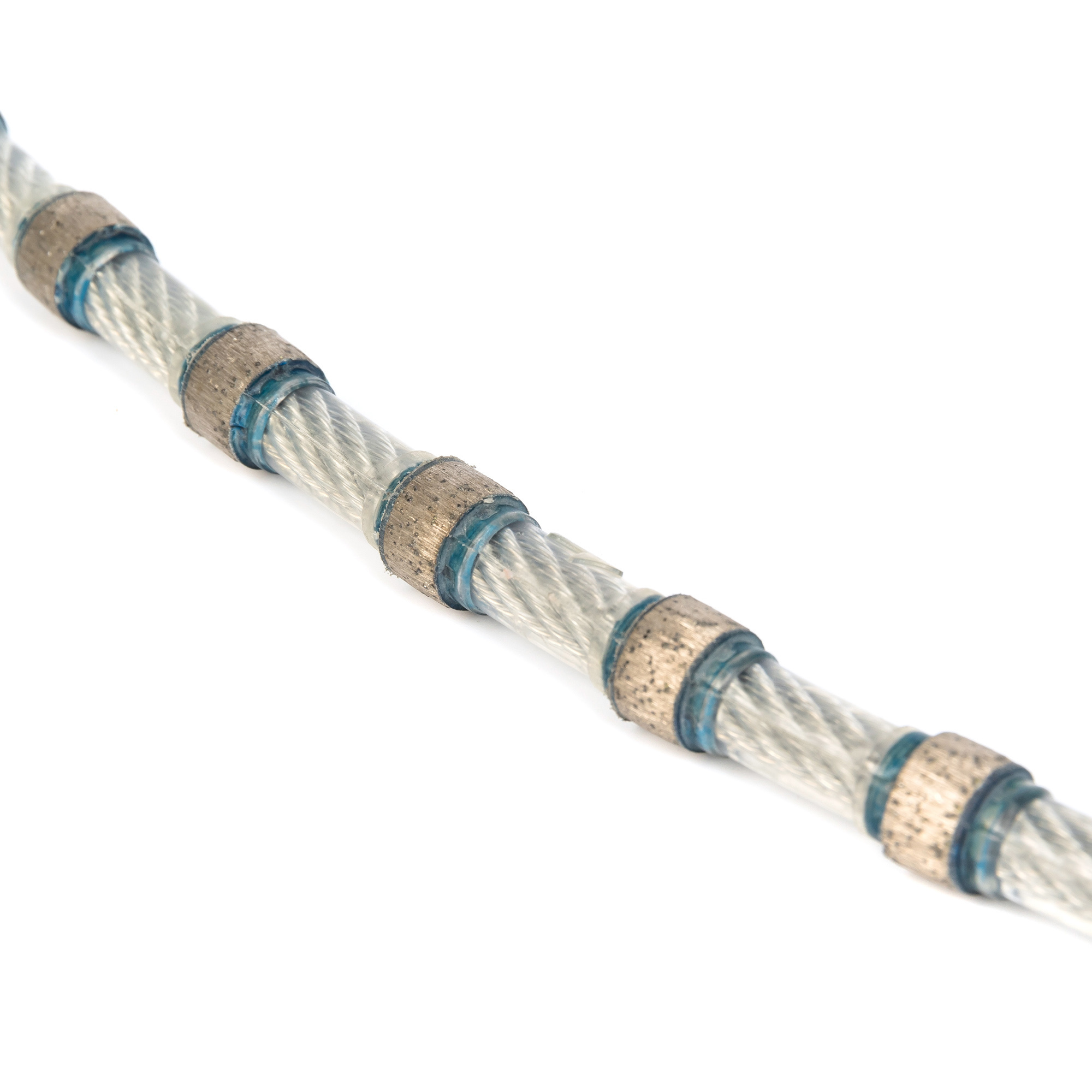 diamond wire saw rope for marble and granite processing, top quality diamond wire saw cutting tools in China