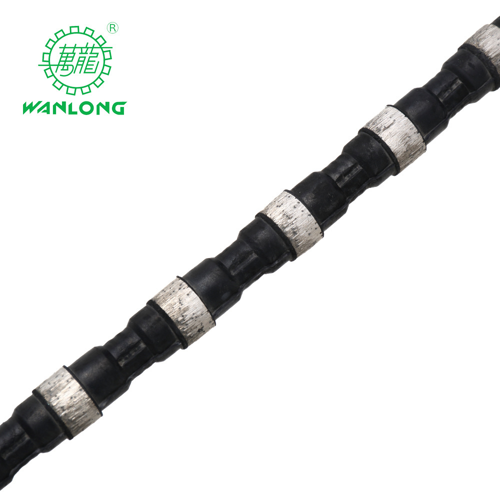 diamond wire saw rope for marble and granite processing, top quality diamond wire saw cutting tools in China