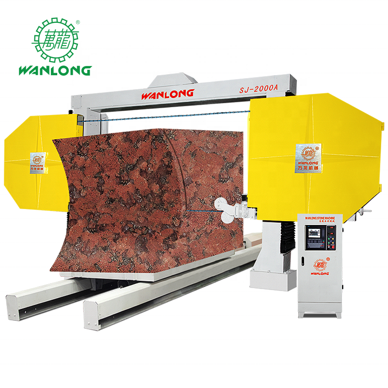 SJ-2000A Numerical Control Stone Wire Saw Machine For Granite, Granite Diamond Wire Saw Cutting Machine