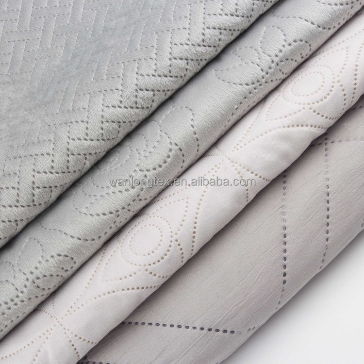 2022 customized made hot sell ultrasonic embossed velvet for  Sofa Mattress Cover