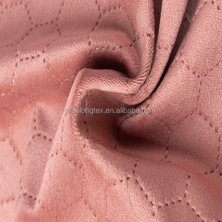 2022 customized made hot sell ultrasonic embossed velvet for  Sofa Mattress Cover