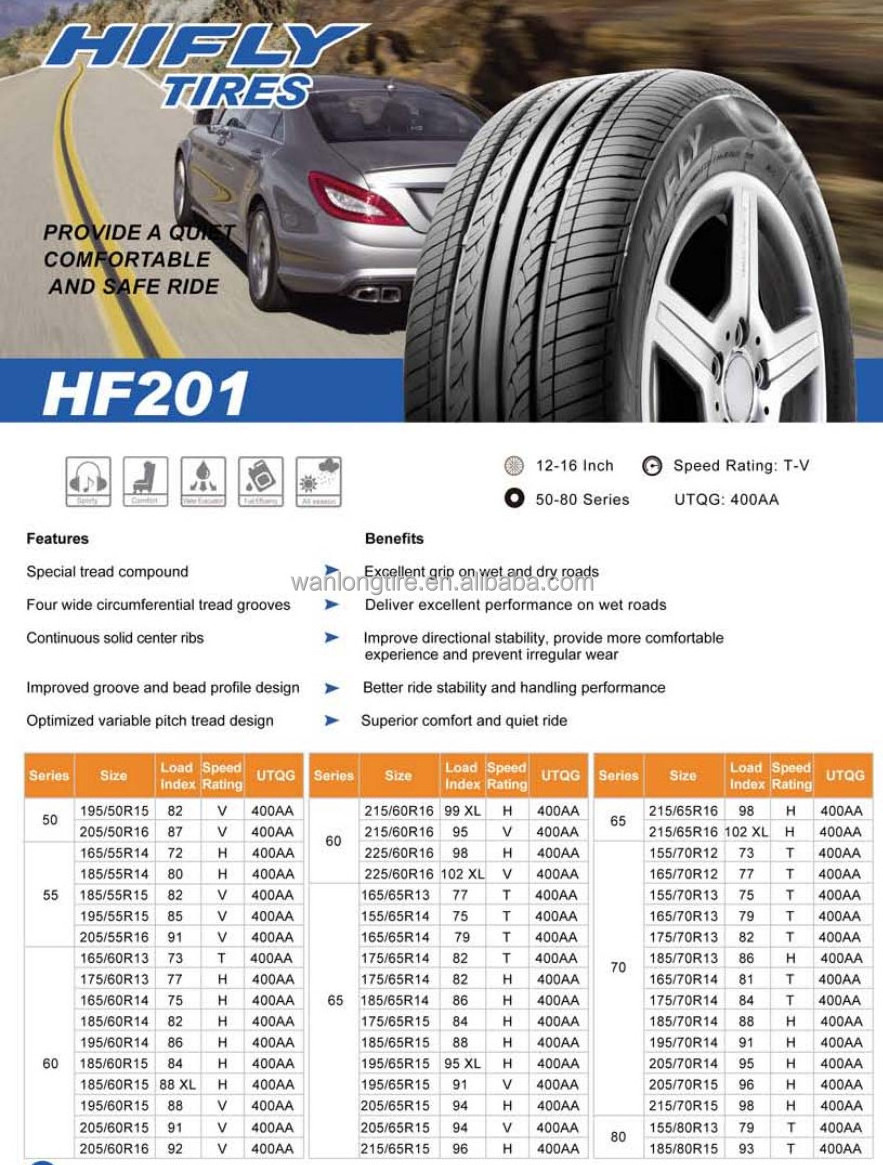 HIFLY radial pcr tires 165/70R12 155/70R12 and 165/70R12 12 13 14 15 inch car tires