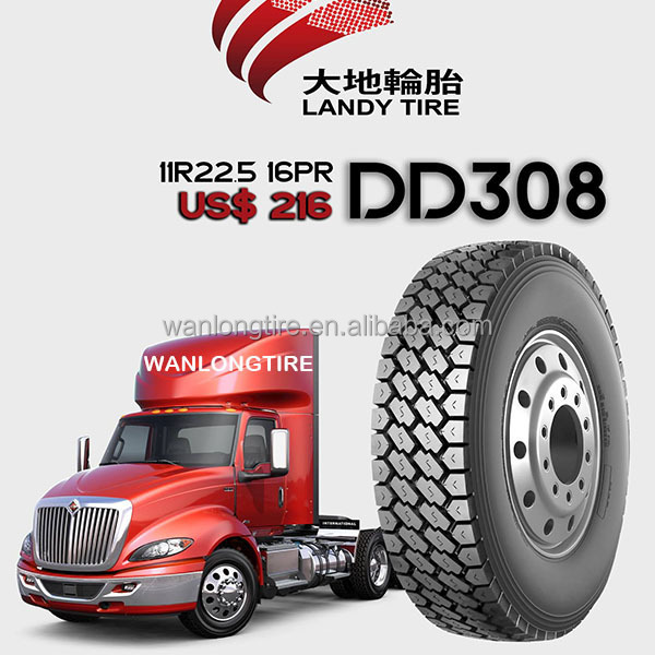 china tyres price in hyderabad LINGLONG/ HOWO truck tire Landy brand 11r 22.5 truck tyres container