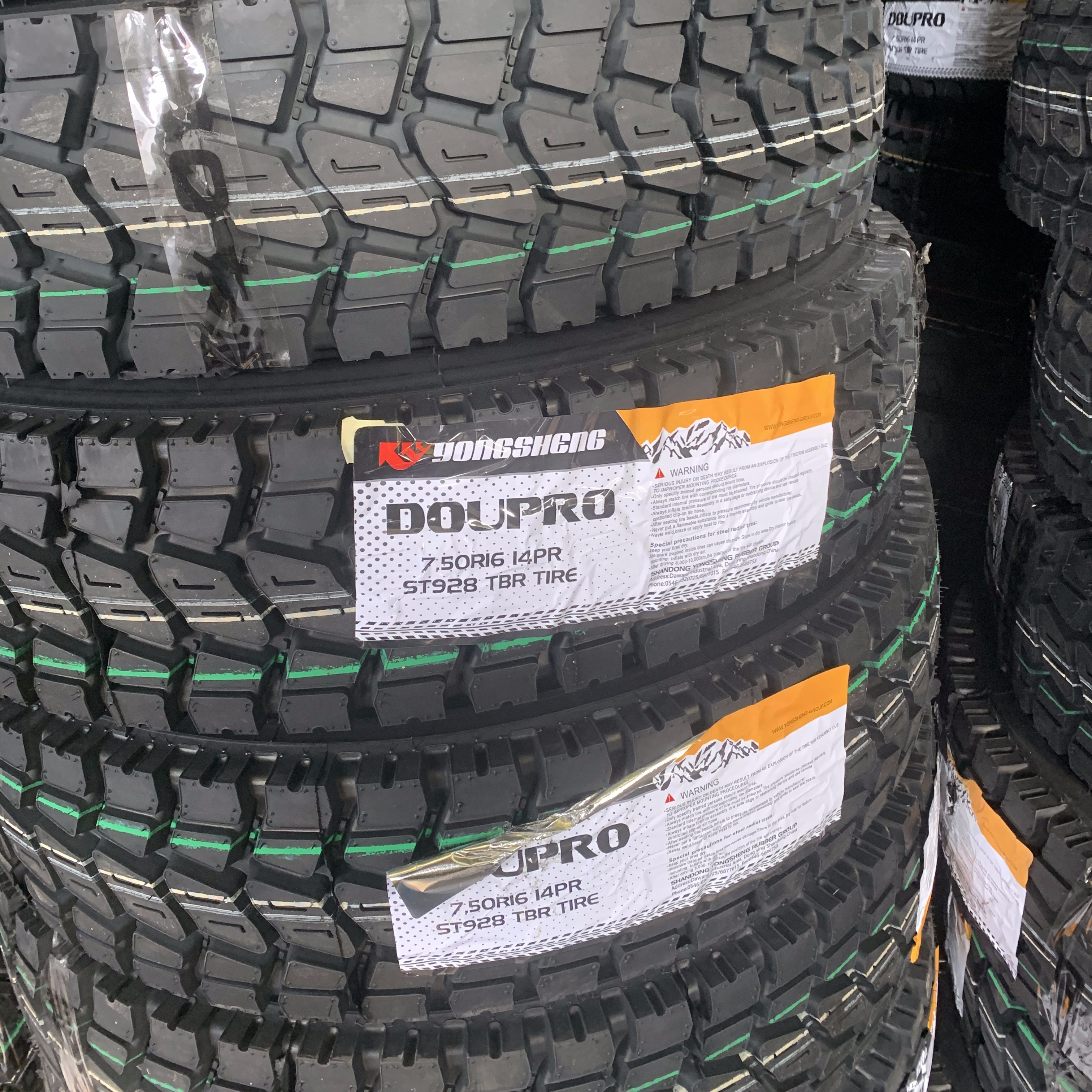 China cheaper Doupro brand  import truck tyres 7.50R16 truck tires prices