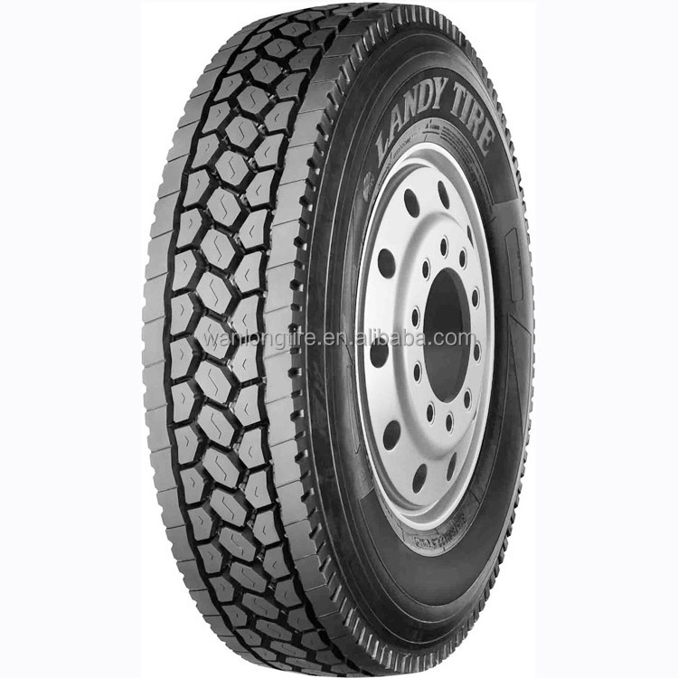 LANDY BRAND Malaysian rubber truck tyre manufacturer wholesale semi truck tires 10.00R22.5 Truck Radial Tire