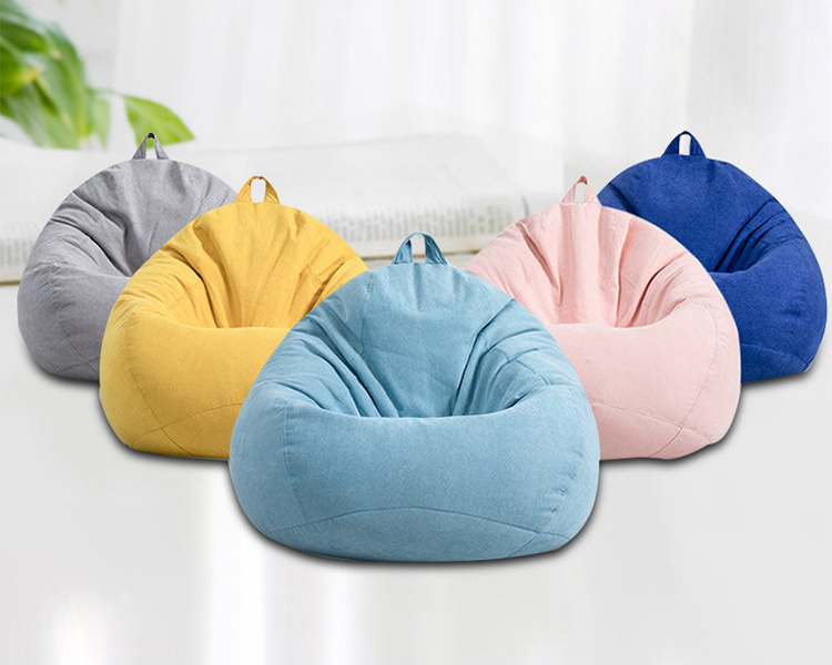 Wholesale Lazy Sofa Bean Bag, Eco Friendly Adult Bean Bag Chair, Unfilled Bean Bag Cover Living Room Furniture Modern Fabric