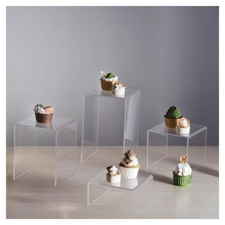 clear acrylic riser cake stand set custom acrylic dessert display stand wholesale acrylic cupcake display stand