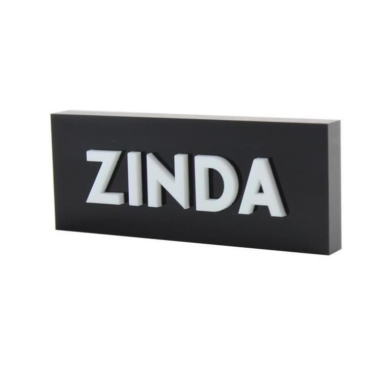 Clear Custom Acrylic printing Logo name plate Block display Plaque Acrylic block for sublimation