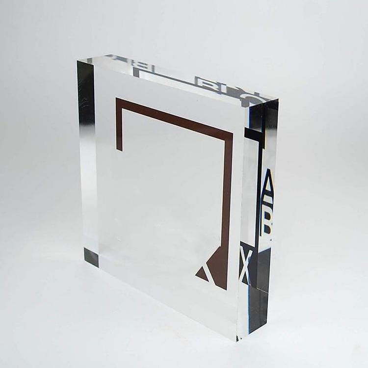 Clear Custom Acrylic printing Logo name plate Block display Plaque Acrylic block for sublimation