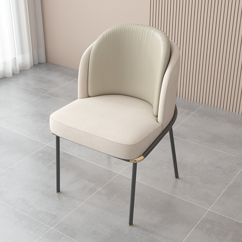 Luxury leisure dining chair modern simple restaurant leather dining table upholstered chair Comfortable chair for Office