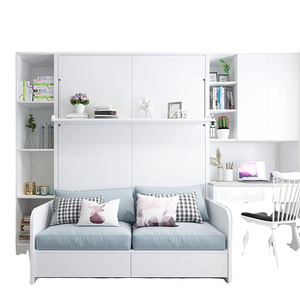 Hot Sale Space Saving Wall Bed Folding Murphy Beds with Sofa