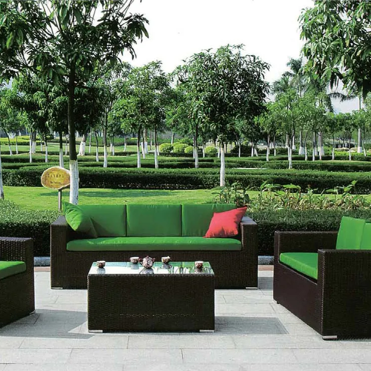 2023 new design Garden Furniture Rattan Sofa Cane Furniture