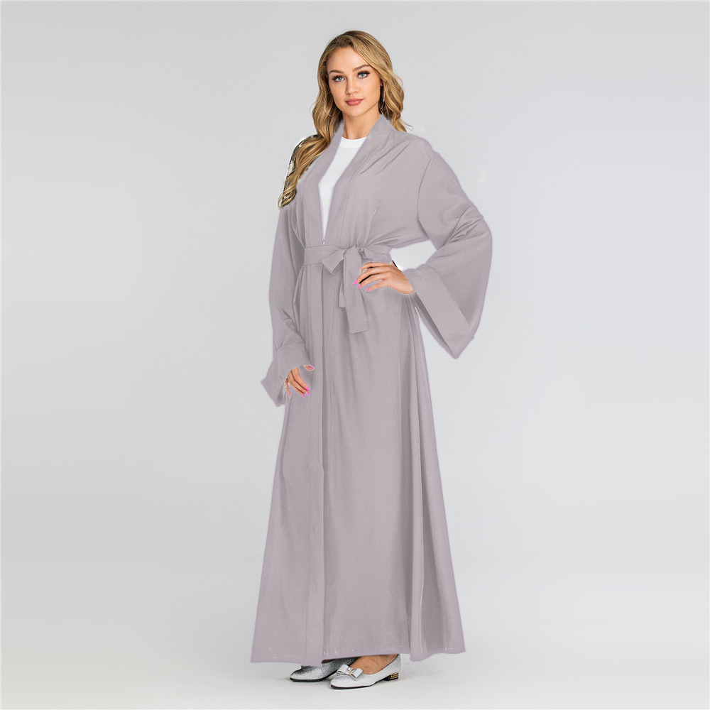 Muslim Shop Arab Turkish Dubai Long Muslim Women Islamic Dresses Plain White Color Latest Designs Pray Simple Abaya