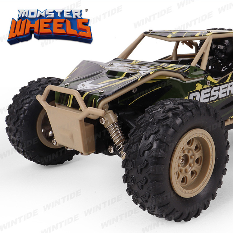 2.4GHz Electric Vehicle 4WD All Terrain Off-Road Desert Truck 1/24 Scale Micro RC Remote Control Car