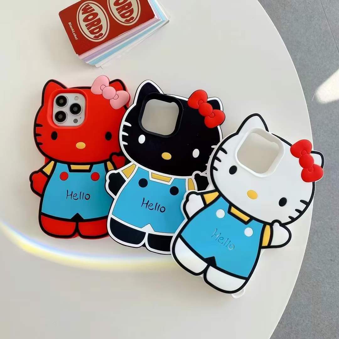 Hello Kitty Cute 3d Cartoon Silicone Phone Cases For Iphone 13 12 11 Pro Max Covers Xr Xs Max X Girl Shockproof Soft Shell Gifts