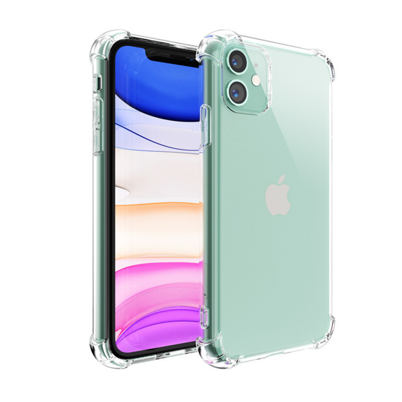 Premium Shockproof 1.5mm High Clear TPU Bumper Mobile Phone Case For iPhone 11 12 13 14 Pro Max