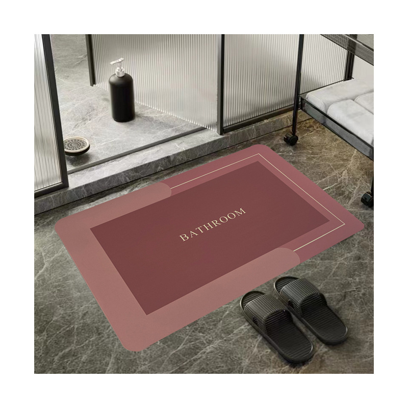 2022 Luxurious Anti Non Slip Absorbent Absorbing Floor Door Washroom Products Bath Mats Bathroom Mats Rug