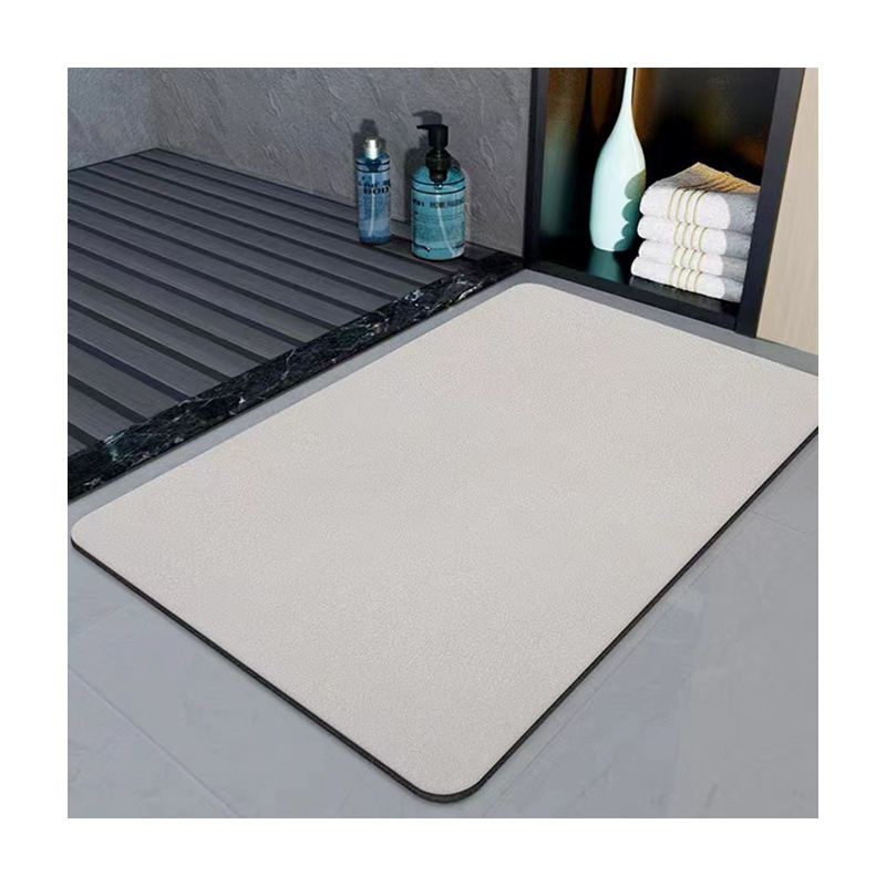 Wholesale New Generation Suede Surface Bath Mat Fast Drying Water Absorbent Shower Mat with Rubber Bottom