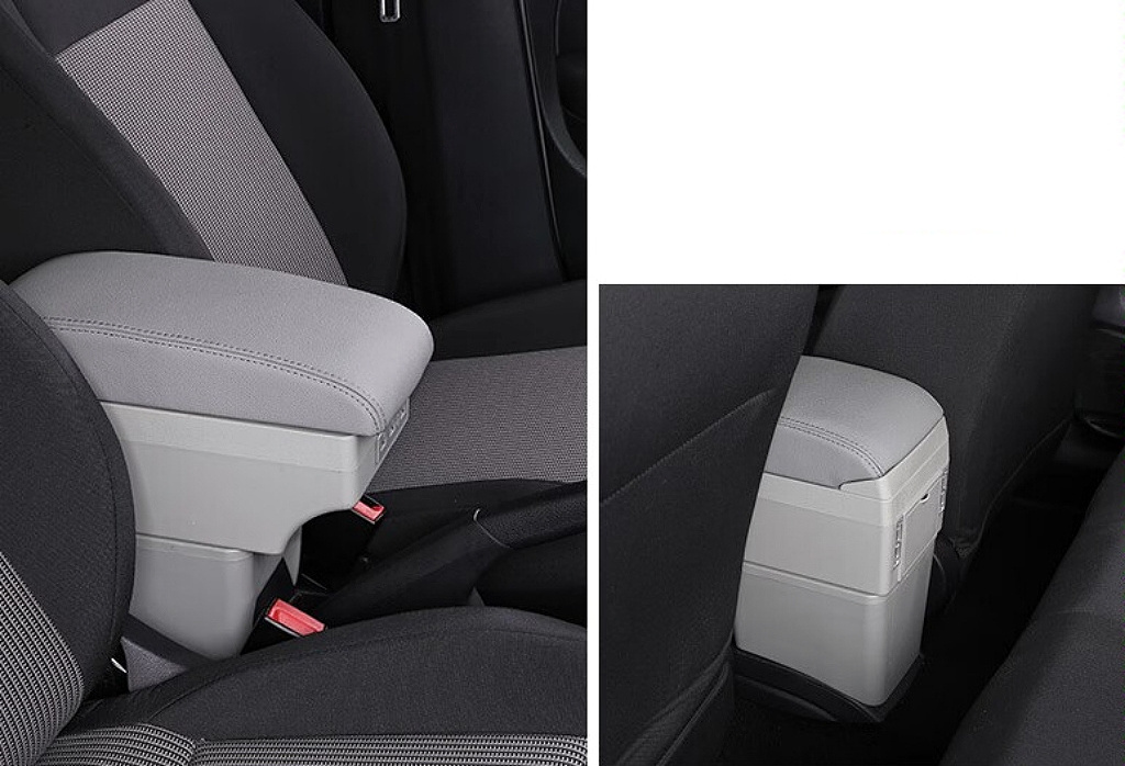 Car Storage Box Universal Leather Central Store Storage Box With USB Charger Car Armrest Center Console Armrests Box