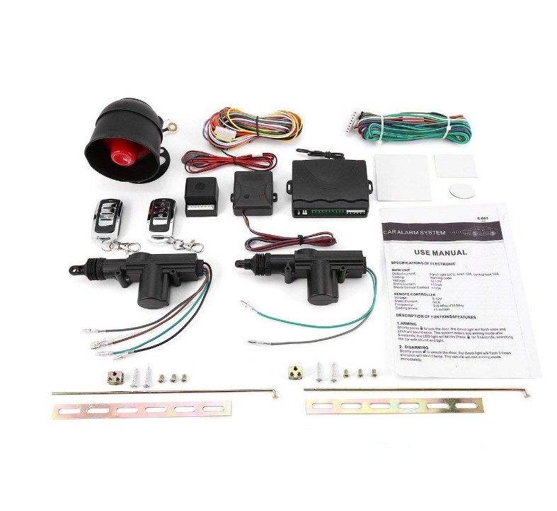 Universal Vehicle Remote Central Lock Keyless Entry System Kit Anti-Theft Tool Door Remote Alarm Car Central Locking