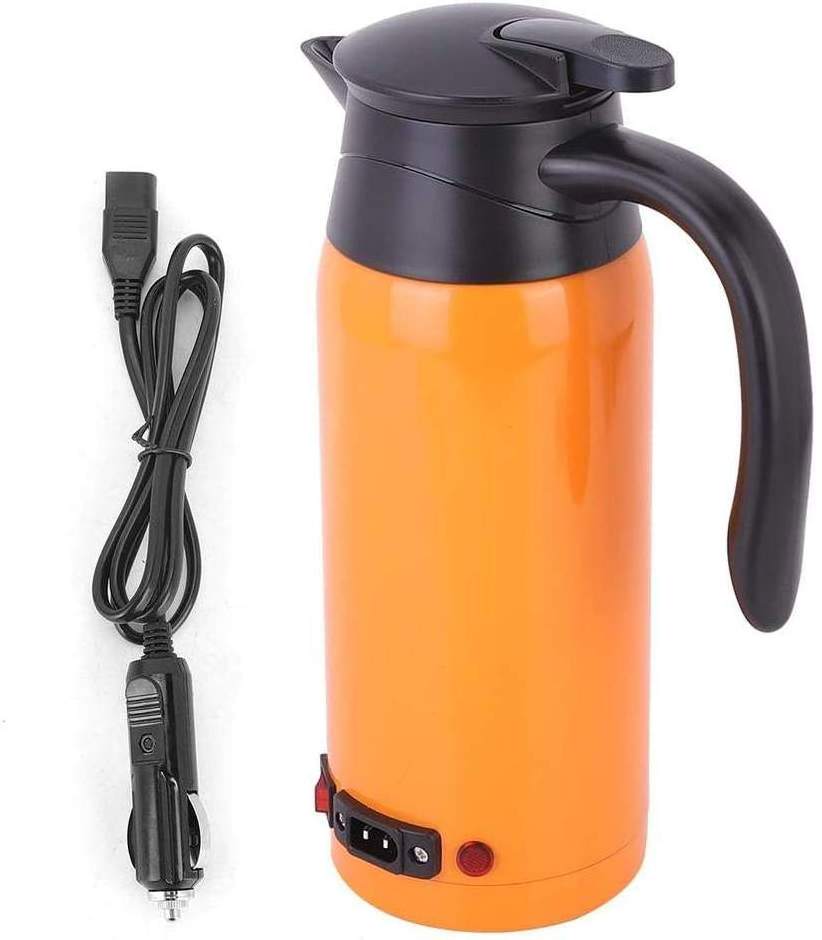 Wholesale 800ml 12V 24V Car Water Kettle Car Cigarette Lighter  Large Capacity Portable Car Electric Water Kettle