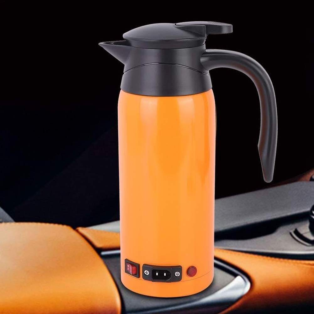 Wholesale 800ml 12V 24V Car Water Kettle Car Cigarette Lighter  Large Capacity Portable Car Electric Water Kettle