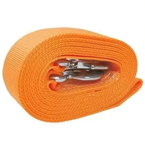 Wholesale Polyester PE Nylon Safety custom 5T 10m Small Hook car tow strap