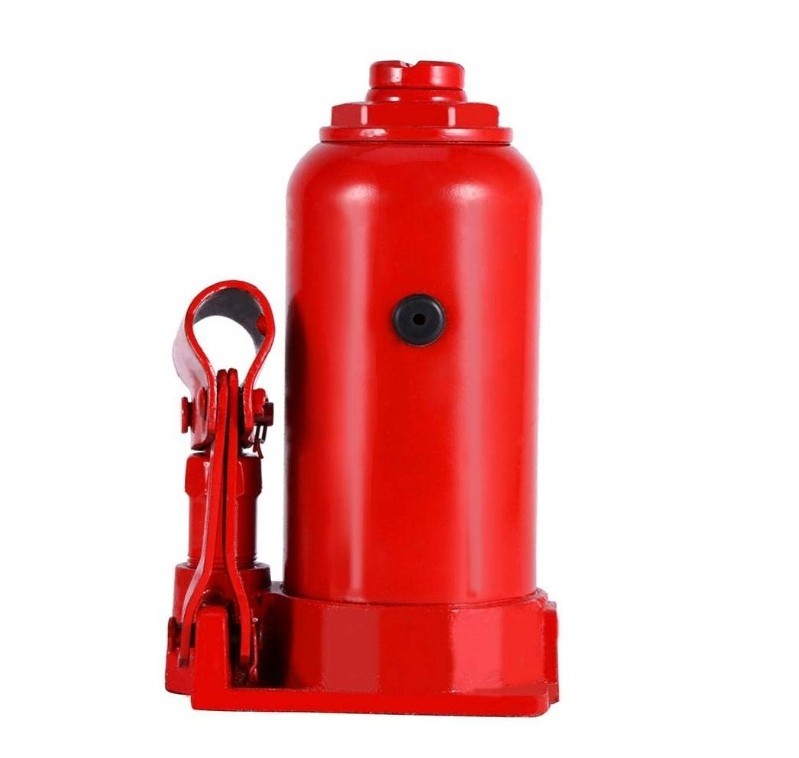 High Efficiency Safe Hydraulic Stand Jack with Pressure Gauge Telescopic Stainless Steel 8T Bottle Jack