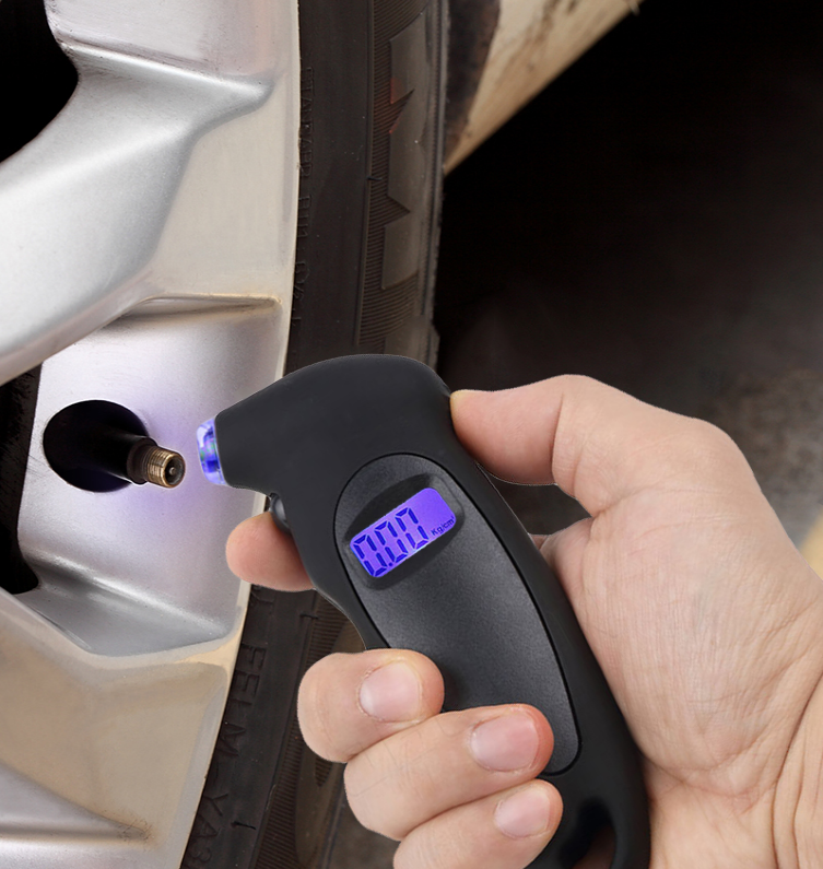 High quality new Multi functional Digital car truck bike LED Light Digital Tire Pressure Gauge