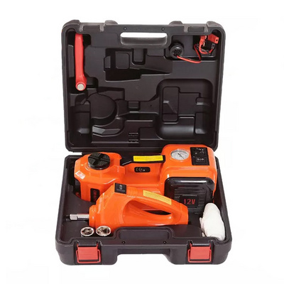 Portable 3 in 1 3Ton  Car Hydraulic Floor Jack Air Pump Car Repair Kit 12V Electric Impact Wrench