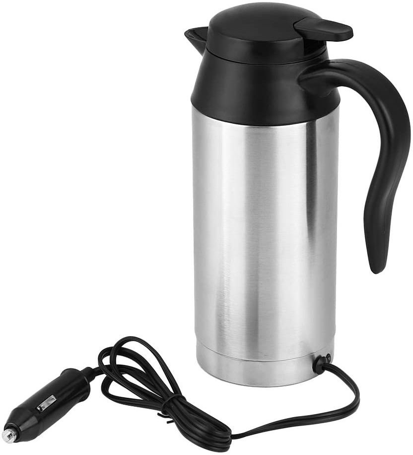 HOT Sell Portable Water Heater Travel Water Kettle 12V 750ml Stainless Steel Coffee Pot Tea Car Water Kettle