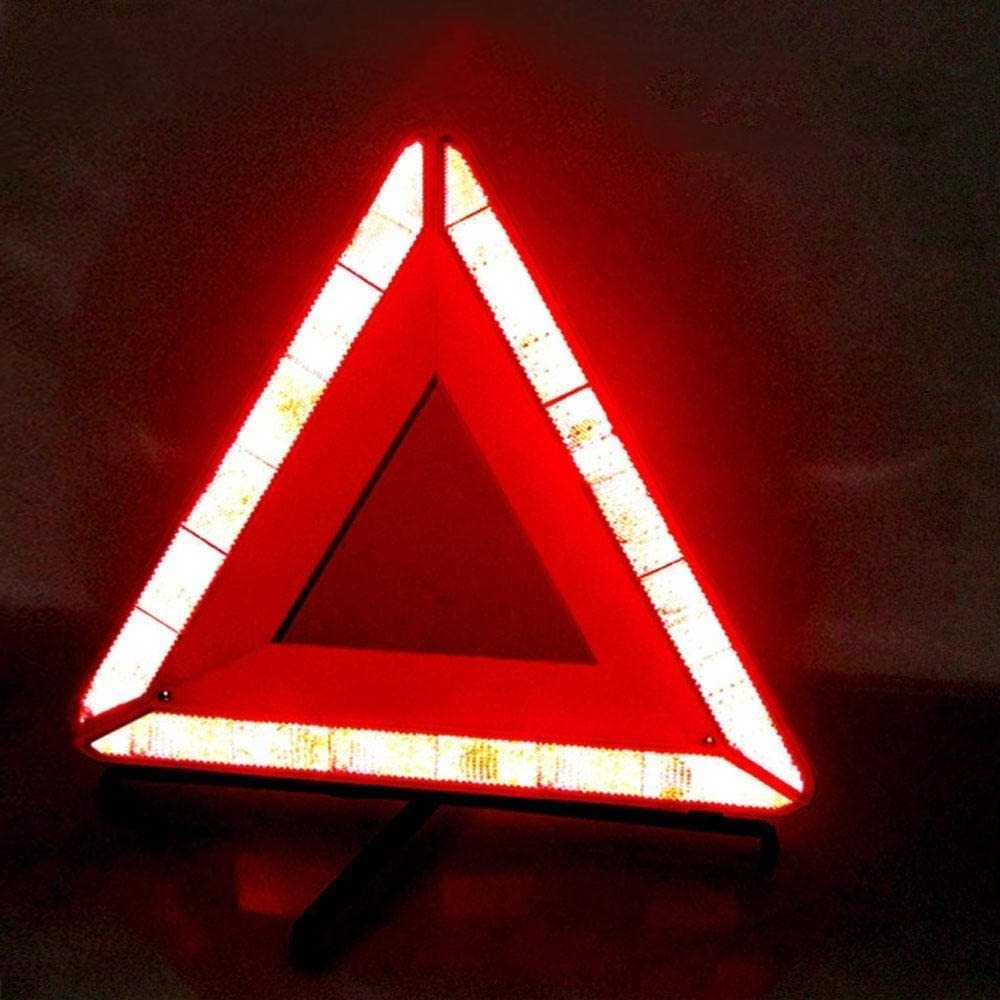 Warning Reflective Triangle Foldable Triangle Reflector Alerts Car Emergency Kit Roadside 43CM Warning Triangle with CE