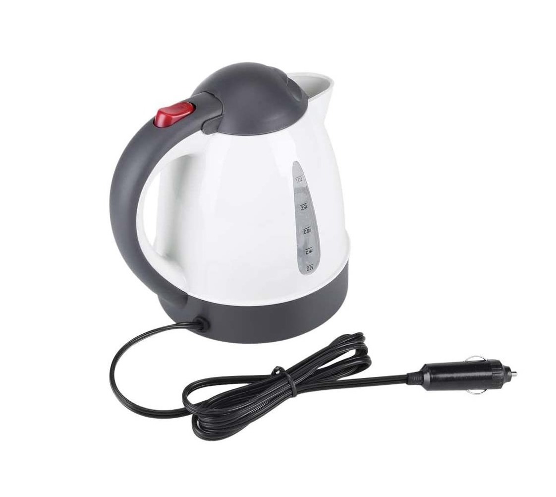 Hot Sale 12/24V Car Electric Variable Temperature 1000ML Stainless Steel Portable Electric Car Kettle